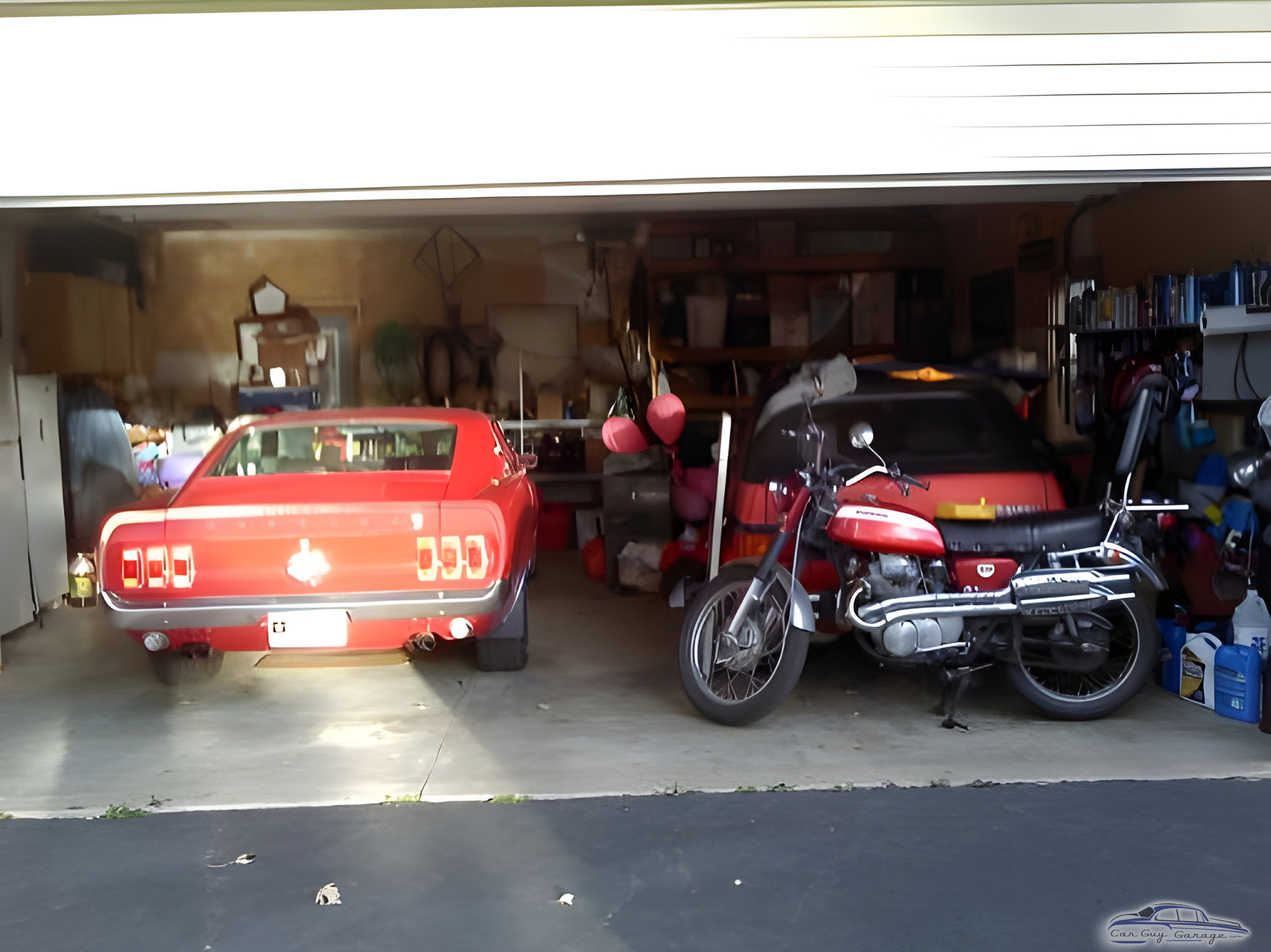 Classic Car and Motorcycle in Organized Garage - the ponz from Auburn Hills, MI
