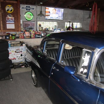 Classic Chevy Garage with Neon Signs and Wall Art - Gerry from Livonia, MI