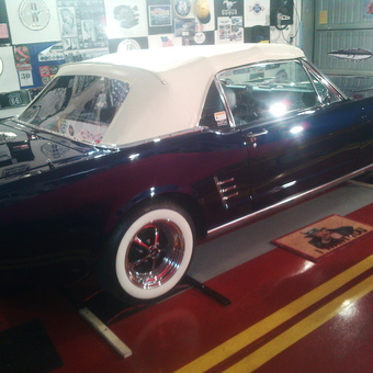 Classic Mustang in Decorated Garage with Wall Signs - BRA, ITAKY