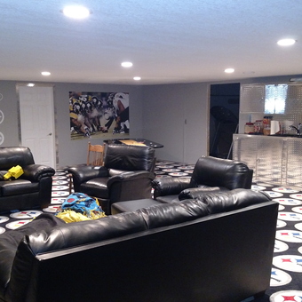 Sports Themed Garage with Diamond Plate Cabinets - SETH from MUSCATINE, IOWA