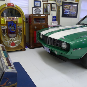 Classic Camaro, Jukeboxes, and Wall Art Display - DavidS from West Granby, CT