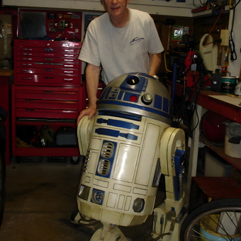 Organized garage with red tool chest and R2-D2 - Larry from Clarendon Hills, IL