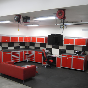 Red Garage Cabinets and Workstations - Frank from Odessa, Fl