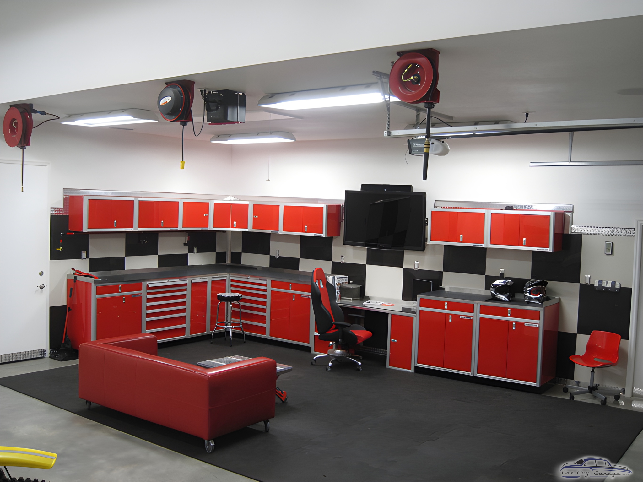 Red Garage Cabinets and Workstations - Frank from Odessa, Fl