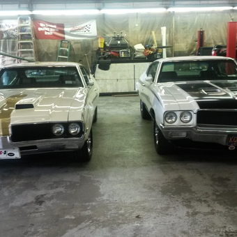 Classic Muscle Cars in Restored Garage - SEP455 from Carme, NY