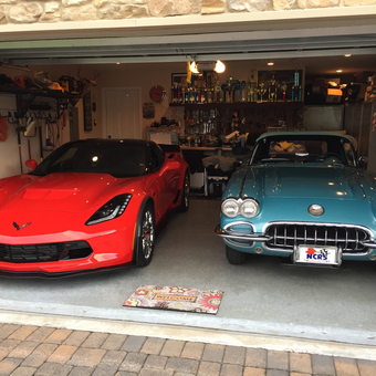 Garage with Classic and Modern Corvettes - Rob from Gulf Breeze, Fla