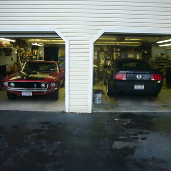 Classic and Modern Mustang Garage with Tools - CJ from East Amherst, NY