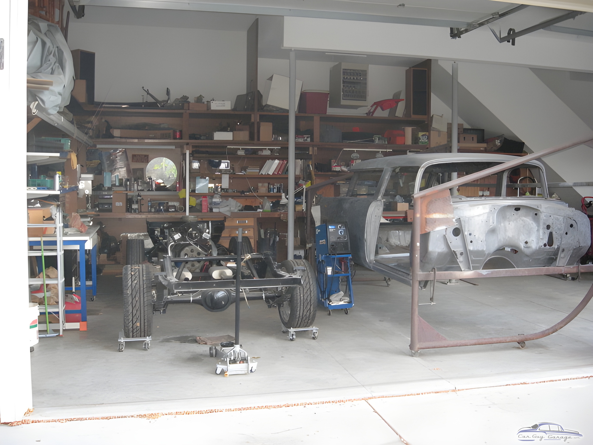 Classic Car Restoration Garage With Shelving and Tools - Tim Zgabay from Golden, Colorado