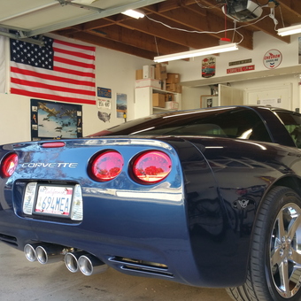 Corvette Garage with Wall Decor and Storage - Gunmetalblue from Poway, CA