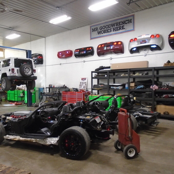 Garage With Car Lift, Tool Chests, Wall Displays - Michael from Columbia Station, Ohio