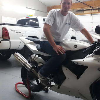 Clean garage with Yamaha motorcycle and Toyota truck - Sgtfluffy16 from Dillsburg, Pennsylvania