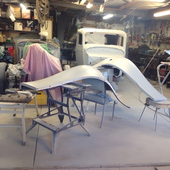 Classic Car Restoration Garage with Tools and Parts - Spike from Blackburn, Victoria