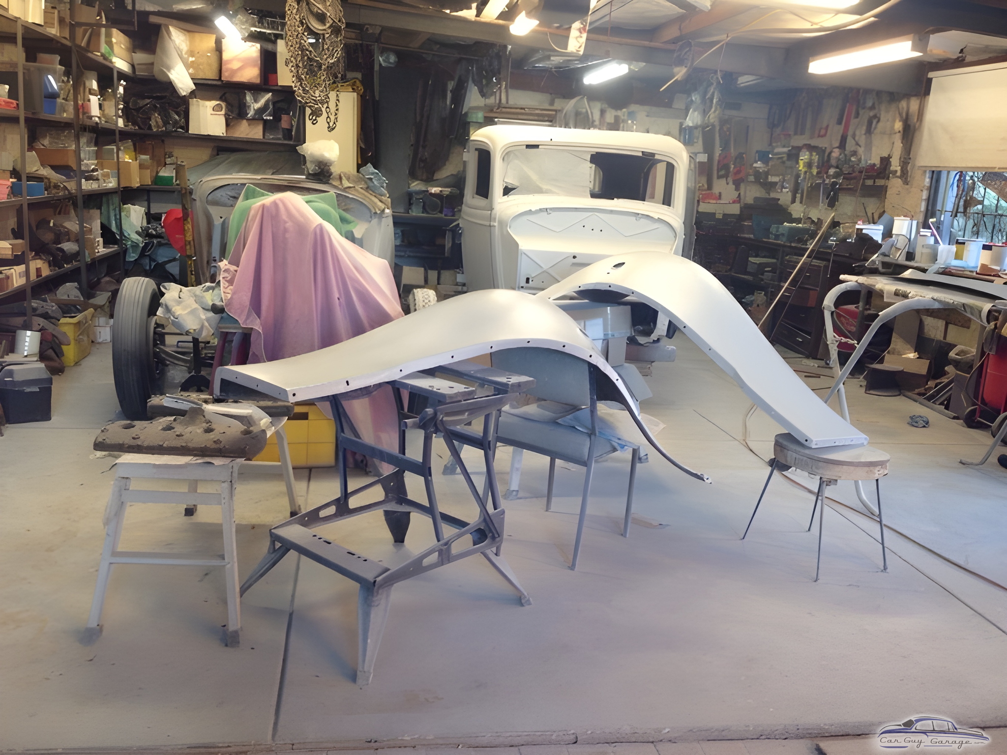 Classic Car Restoration Garage with Tools and Parts - Spike from Blackburn, Victoria