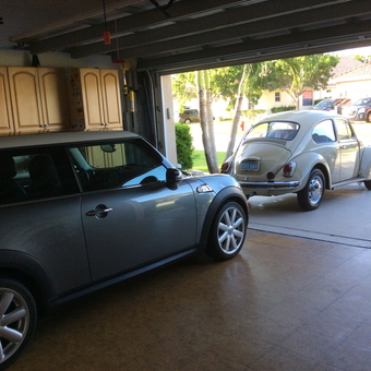 Garage With Classic Cars and Overhead Cabinets - Mick from Boynton Beach, FL