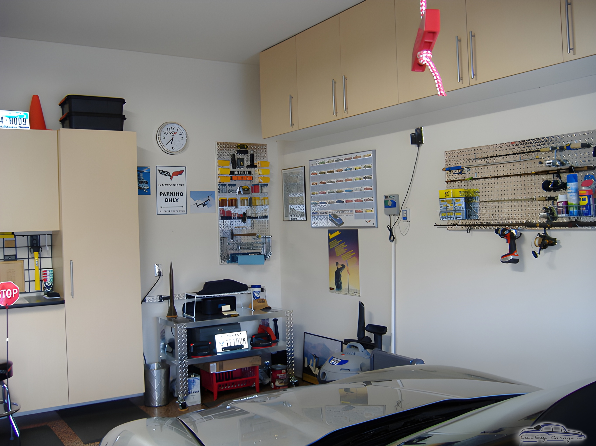 Organized Garage with Cabinets and Pegboard Storage - Dominic from Hurst, TX