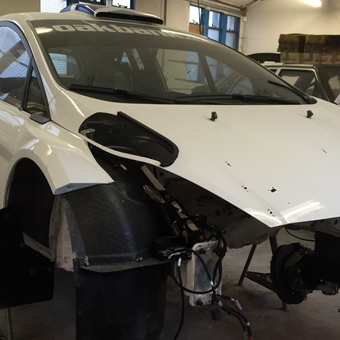 Race Car Build in Progress with Stands and Tools - Big Al from Haines Coty, Florida