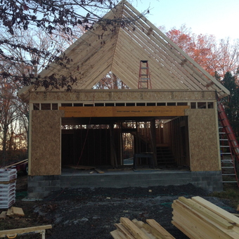 Wood Frame Garage Construction With Loft - Sammyb from Manchester, TN