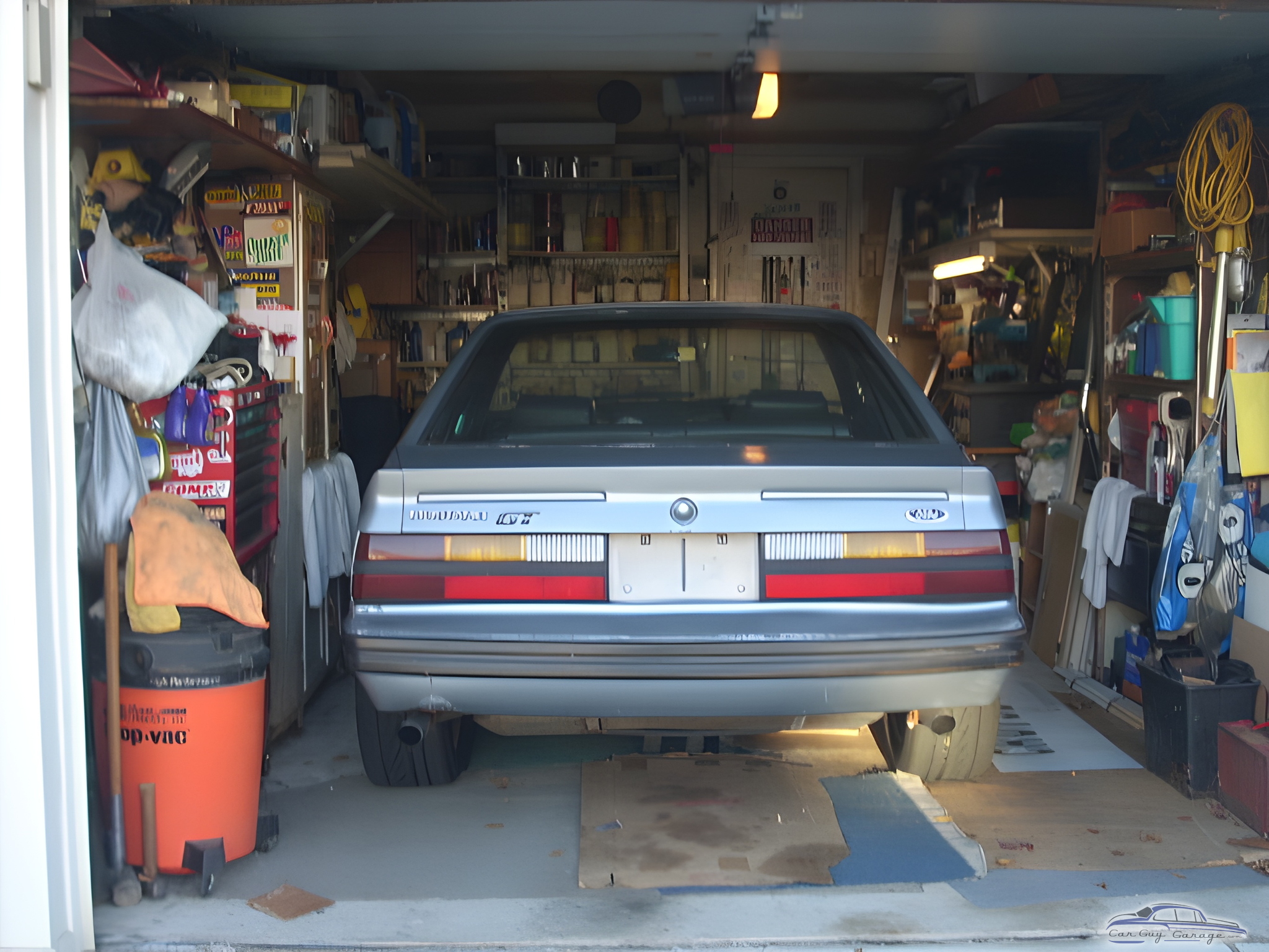 Organized Garage with Shelving, Tools, and Ford Mustang GT - Frank from Bensalem, PA