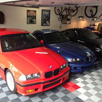 Garage with Sports Cars, Bike Storage, and Posters - Colin Camisasca from Newport Beach, CA