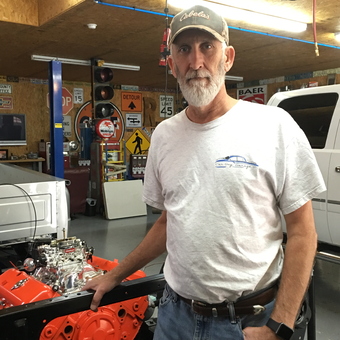 Garage with Classic Engine, Tools and Signs - Ronnie from Rome, Ga