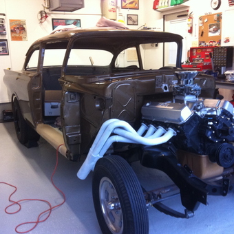 Classic Car Restoration With Big Block Engine In Garage - Hotroddonnie from Barrie, Ontario/ Canada