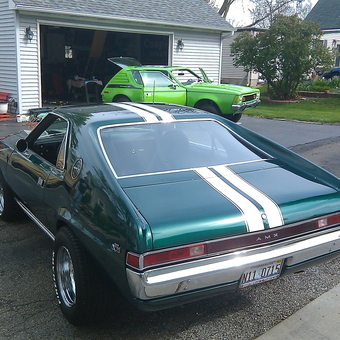 Classic AMC Cars in Driveway with Garage Items - Woody from Sycamore, IL