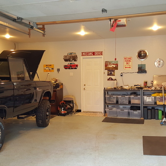 Organized Ford Bronco Garage With Storage Cabinets - Jerry from Hatfield, PA