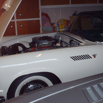 Classic Car with Hood Open in Organized Garage - PAUL from LOS ALTOS, CA