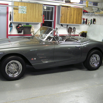 Classic Convertible in Organized Garage with Cabinets - Tom from Utica, Michigan