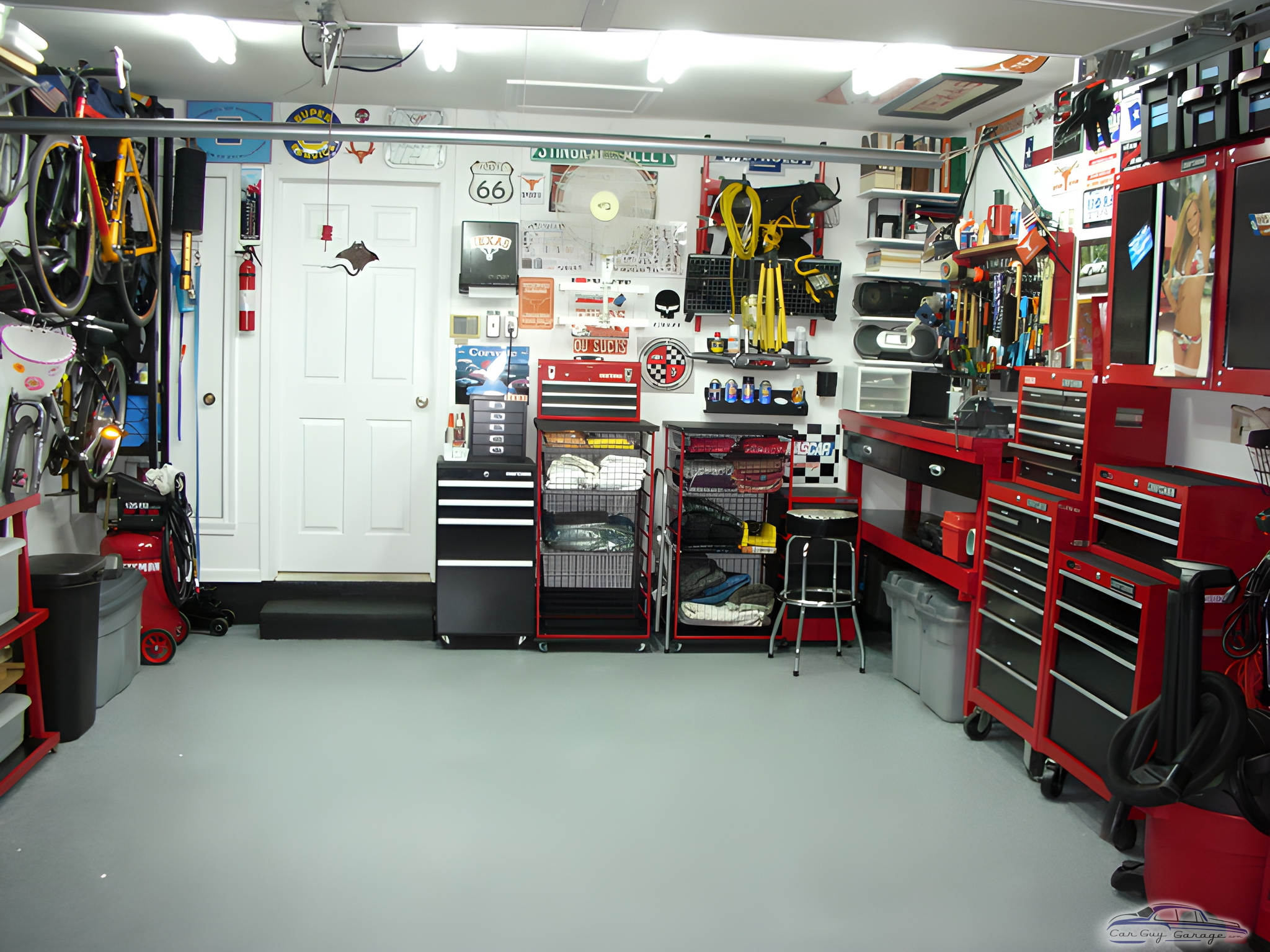 Organized Garage with Tool Chests and Storage Racks - Steve from Dallas, TX