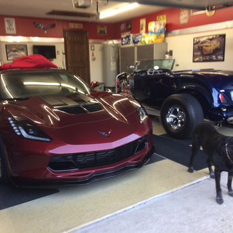 Corvette and Classic Hot Rod in Well-Organized Garage - CarGuy from Indianapolis, IN