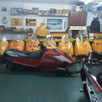 Vintage Ski-Doo Snowmobiles and Garage Decor - Skidooman from Orillia