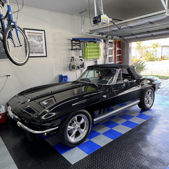 Classic Car in Organized Garage with Tile Flooring - Tom from IN