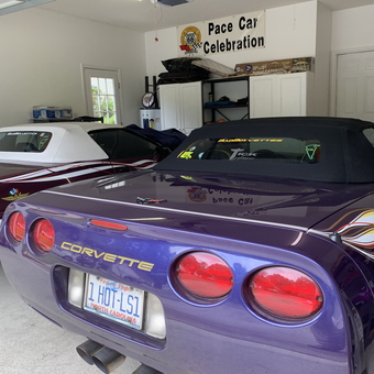 Custom Corvette Garage with Wall Decor and Storage - Dick from Murrells Inlet, SC
