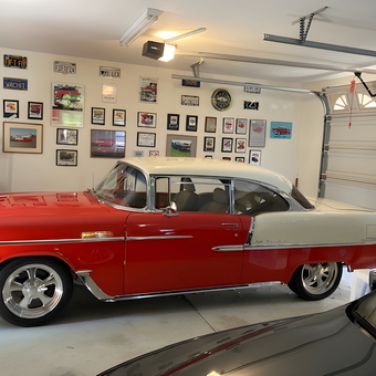 Classic Car Garage with Wall Decor and Memorabilia - Robert Clay from Cameron Park, CA