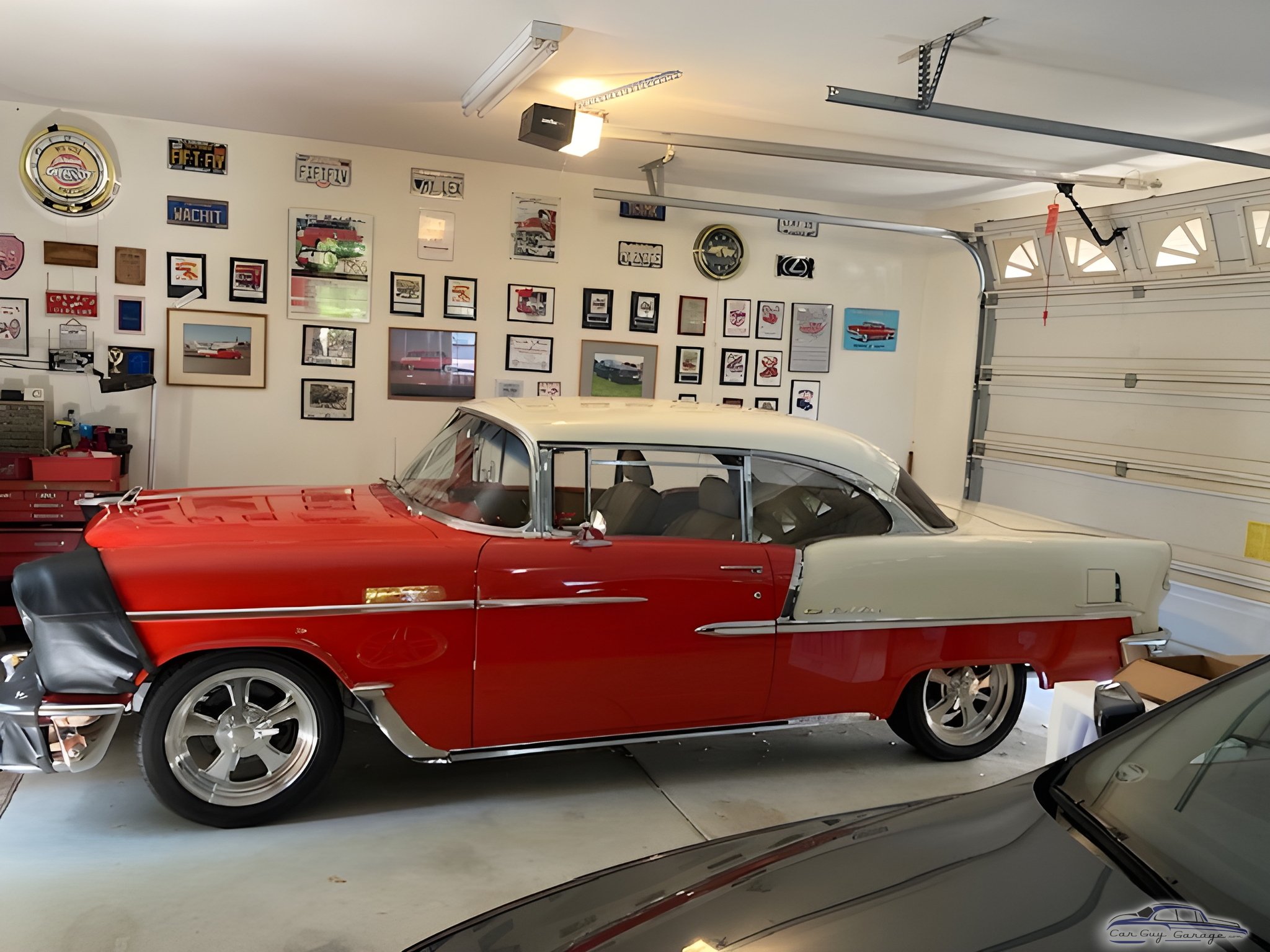 Classic Car Garage with Wall Decor and Memorabilia - Robert Clay from Cameron Park, CA
