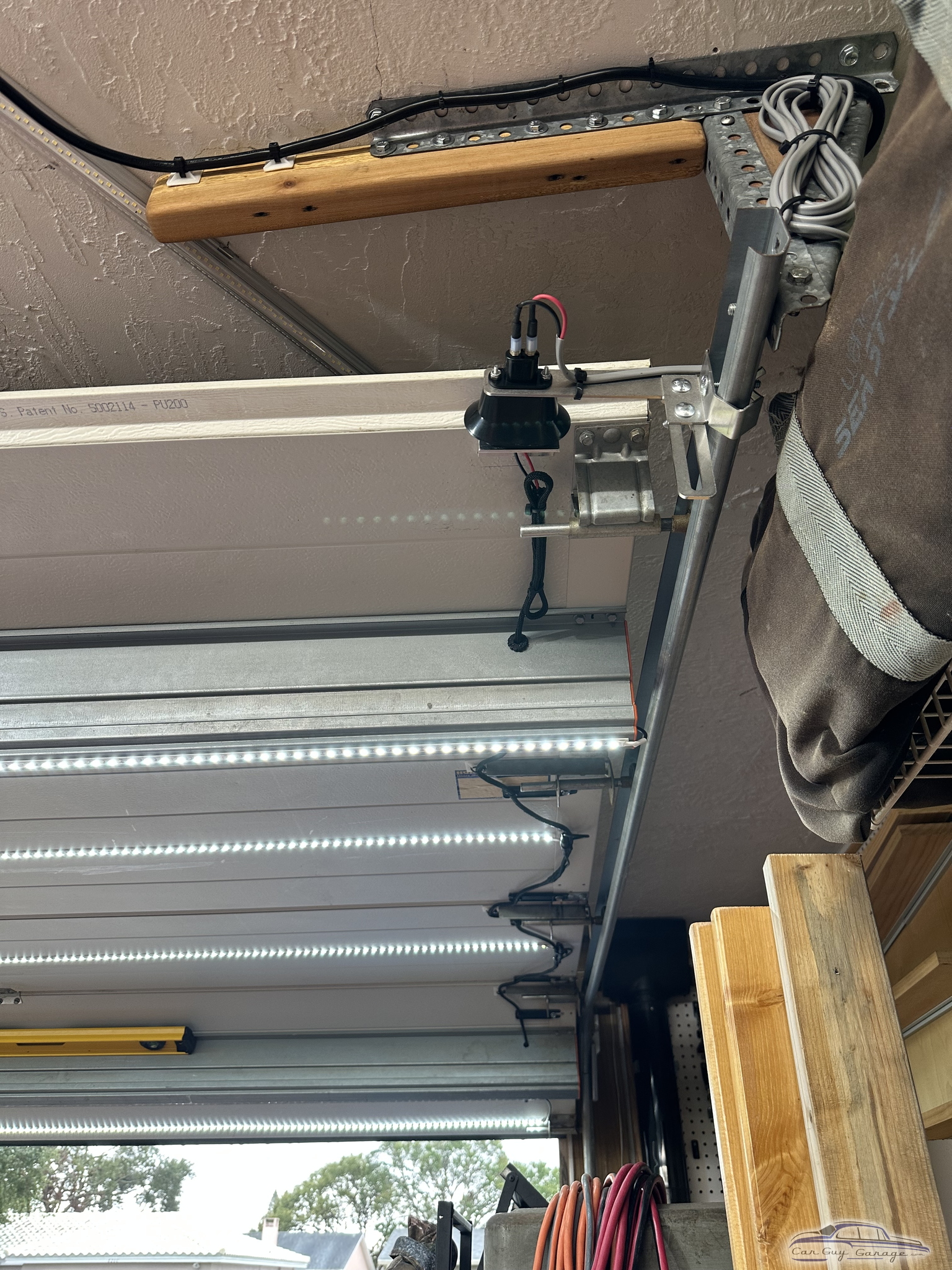 LED Garage Door Lighting and Cable Management Solutions