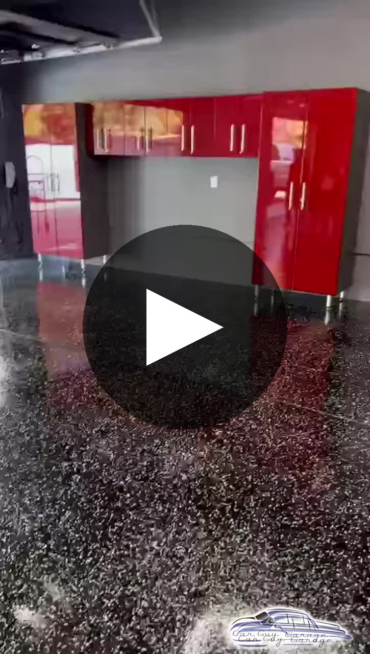 Red Garage Cabinets and Epoxy Floor Finish - user1744022315-455 ef6196f1d82b905bf305e417311e73d4
