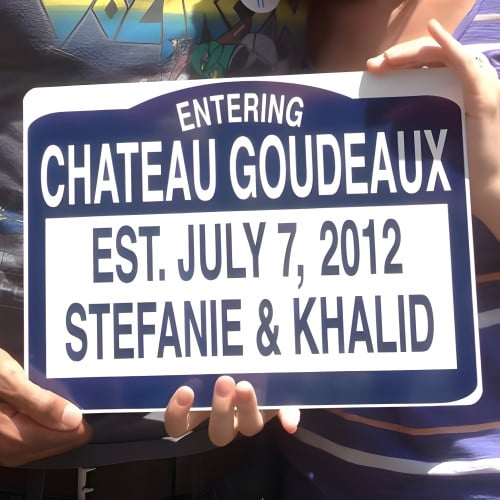 Personalized Aluminum City Sign