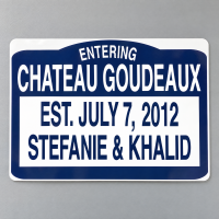 Custom Aluminum City Limit Street Sign - Personalized