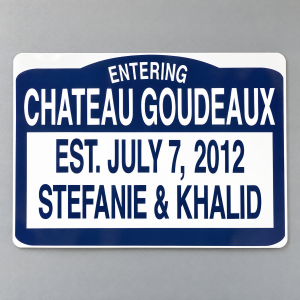 Custom Aluminum City Limit Street Sign - Personalized