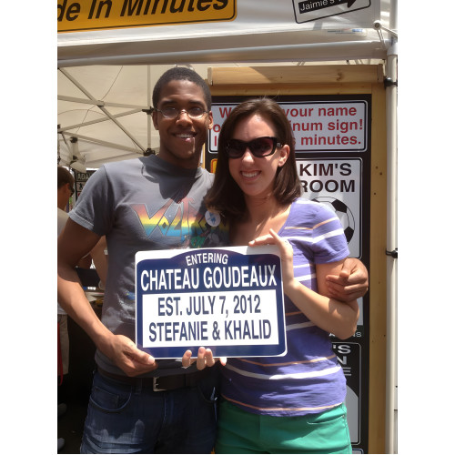 Personalized Aluminum City Sign