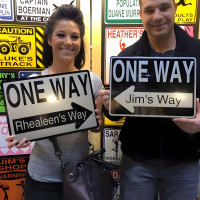 Personalized One Way Street Sign - Custom Aluminum Name Arrow