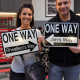 Personalized One Way Street Sign Custom Aluminum Arrow