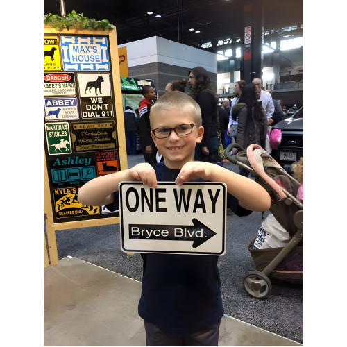 Personalized Aluminum One Way Sign