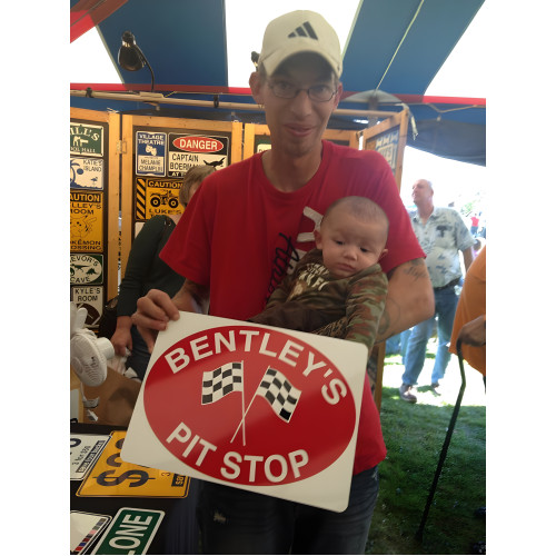 Personalized Aluminum Pit Stop Sign