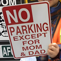 Personalized No Parking Aluminum Sign