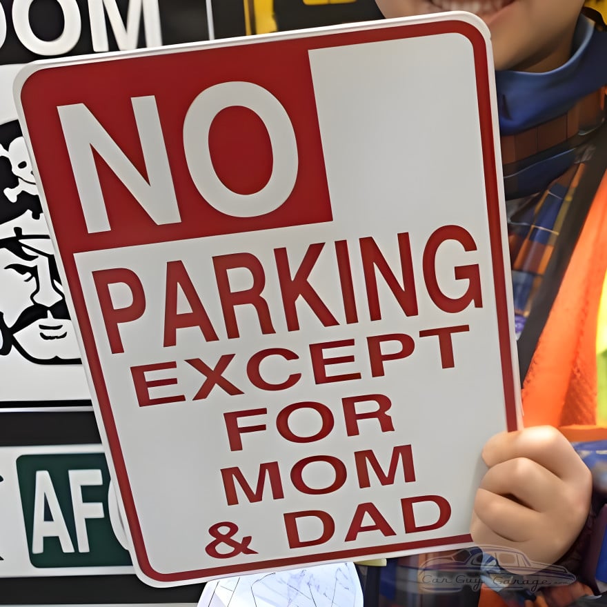 Personalized No Parking Aluminum Sign Personalized No Parking Aluminum Sign