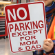 Personalized No Parking Aluminum Sign for Garage or Driveway