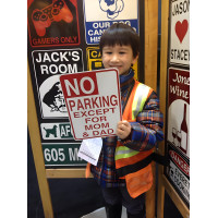 Personalized No Parking Aluminum Sign